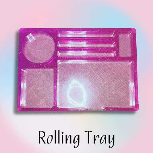 PINK ROLLING TRAY