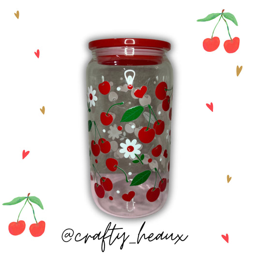 #03 CHERRY W/ WHITE DAISIES